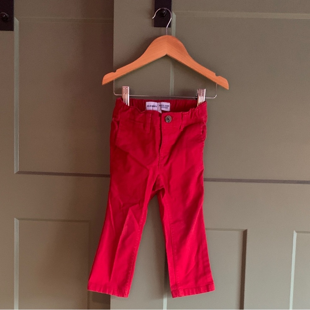 Old Navy Bright Red Kids Casual Pants
